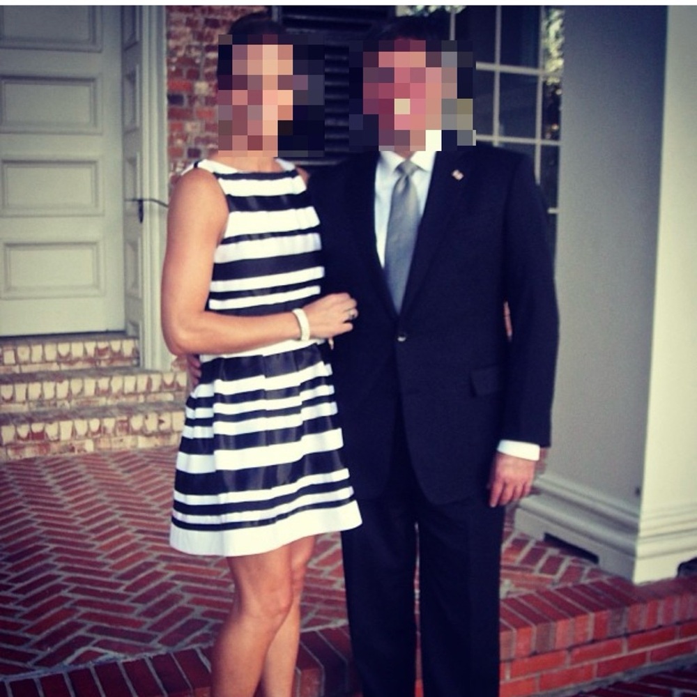 Alice + Olivia fit and flare cocktail dress